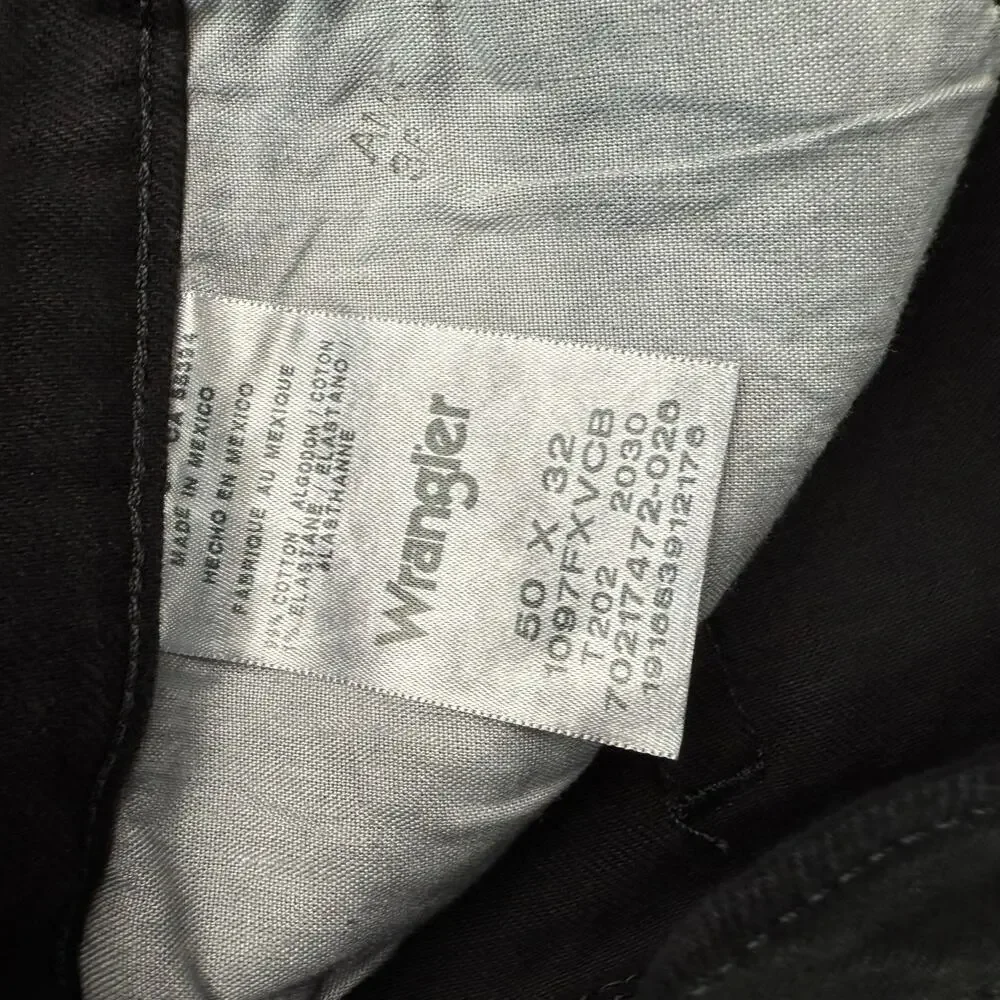 Wrangler Five Star Heritage Jeans Men's 50 Black Straight NWT